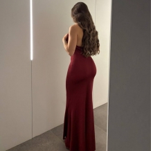 VESTIDO GARGANTILLA ARO VINO 2