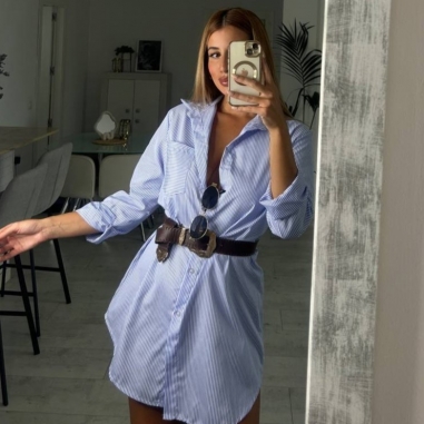 CAMISA VESTIDO RAYAS MARINERA