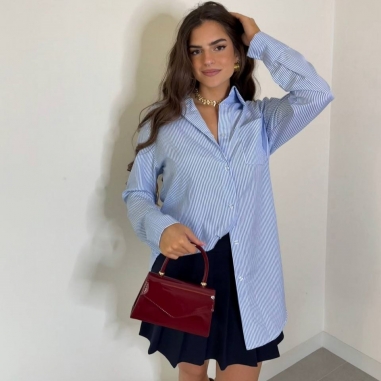 CAMISA VESTIDO RAYAS MARINERA