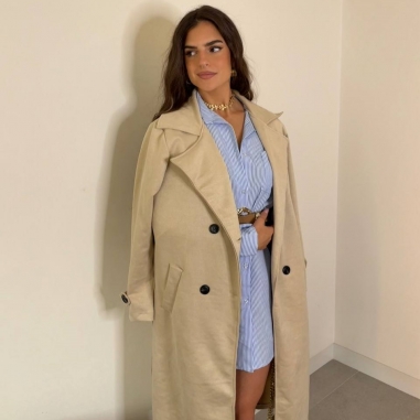 GABARDINA ANTELINA CREMA