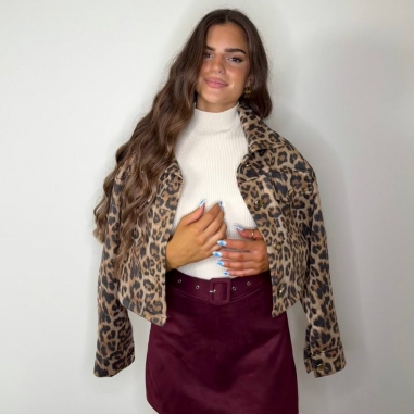 FALDA PANTALÓN CINTURÓN ANTELINA BURDEOS