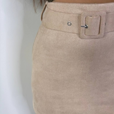 FALDA PANTALÓN CINTURÓN ANTELINA BEIGE