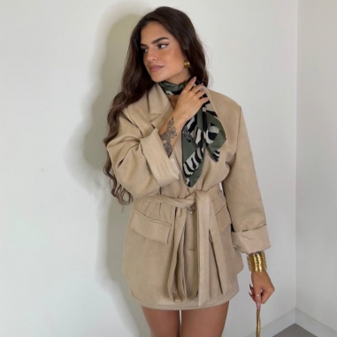 FALDA PANTALÓN CINTURÓN ANTELINA BEIGE