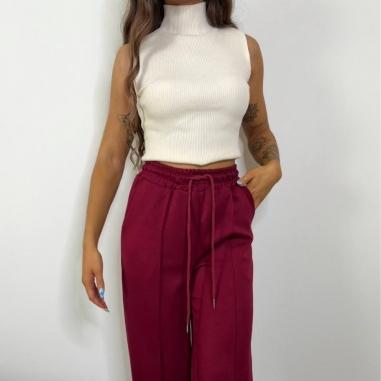 TOP PUNTO HALTER BEIGE