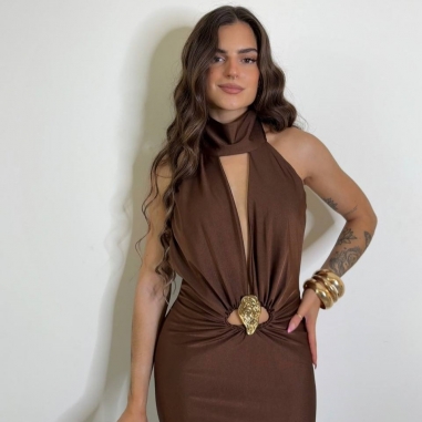 VESTIDO OLIVEIRA CHOCO