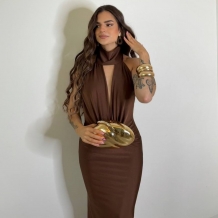 VESTIDO OLIVEIRA CHOCO