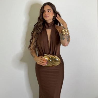 VESTIDO OLIVEIRA CHOCO