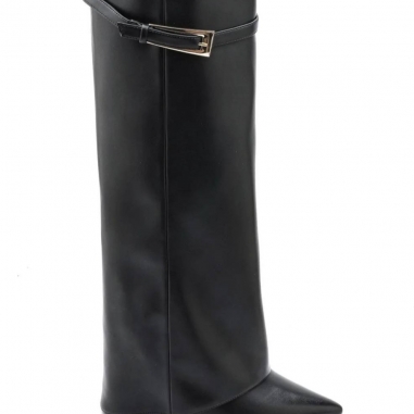 BOTA ALTA HEBILLA NEGRA