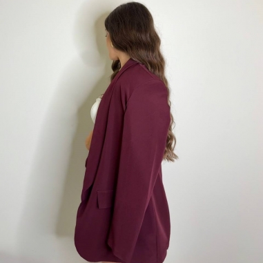 BLAZER LARGA VINO