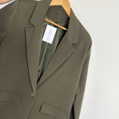 BLAZER LARGA VERDE CAQUI