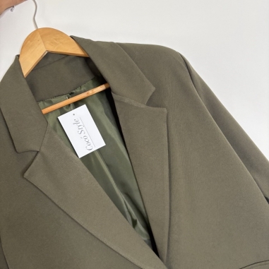 BLAZER LARGA VERDE CAQUI