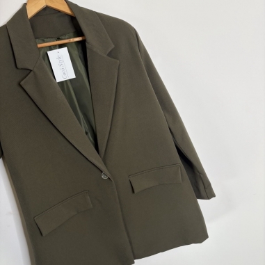 BLAZER LARGA VERDE CAQUI