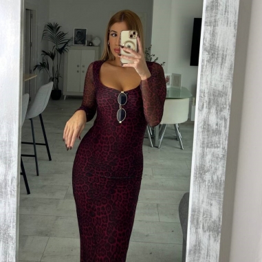 VESTIDO TUL ANIMAL PRINT