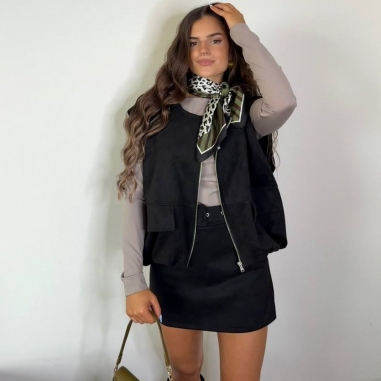 TOP MANGA FRUNCIDO TAUPÉ