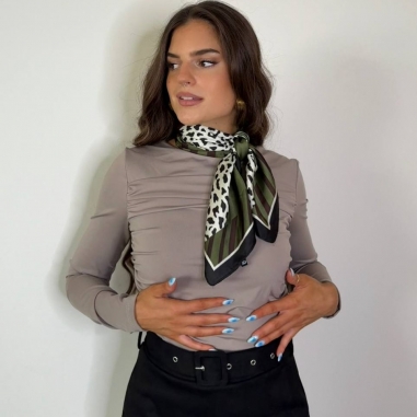 TOP MANGA FRUNCIDO TAUPÉ