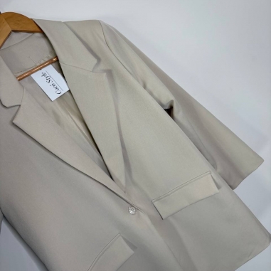 BLAZER LARGA BEIGE