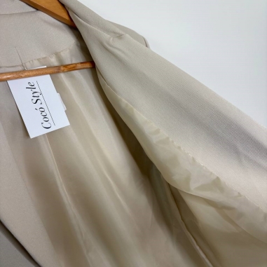 BLAZER LARGA BEIGE
