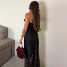 FALDA SATINADA ENCAJE 2