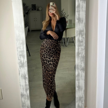 PREVENTA FALDA TUL ANIMAL PRINT