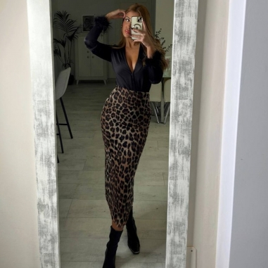 PREVENTA FALDA TUL ANIMAL PRINT