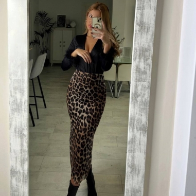 PREVENTA FALDA TUL ANIMAL PRINT