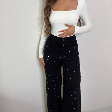 PREVENTA JEANS TACHAS NEGRO