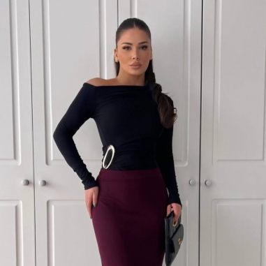 PREVENTA TOP FRUNCIDO ACCESORIO NEGRO