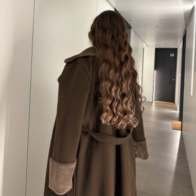 ABRIGO LARGO PELITO CHOCCO