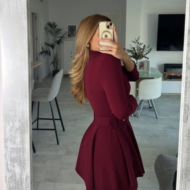 MONO VUELO CINTURÓN BURDEOS