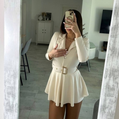 MONO VUELO CINTURÓN BEIGE