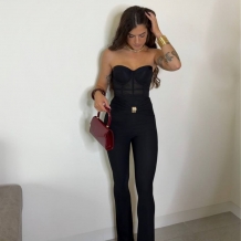 CORSET TRANSPARENCIAS NEGRO 2