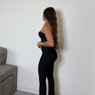 CORSET TRANSPARENCIAS NEGRO