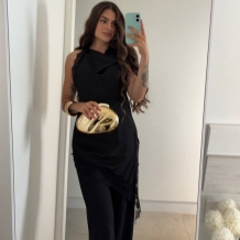 TOP HALTER LENCERO NEGRO