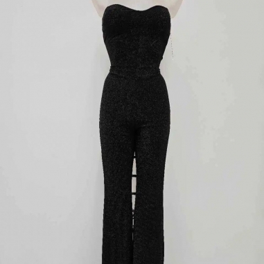 MONO LUREX CORSET NEGRO