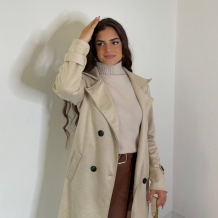 GABARDINA ANTELINA CREMA 2