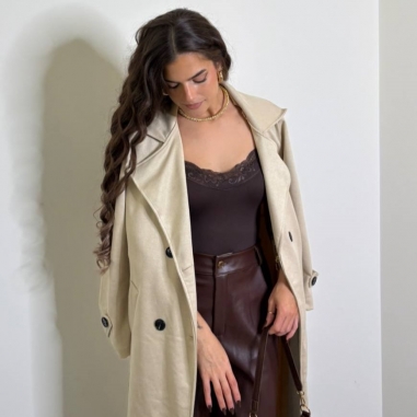 GABARDINA ANTELINA CREMA