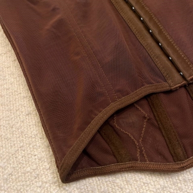 CORSET ENCAJE CHOCO