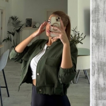 CAZADORA BOMBER VERDE MILITAR