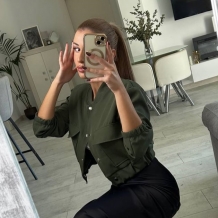 CAZADORA BOMBER VERDE MILITAR 2