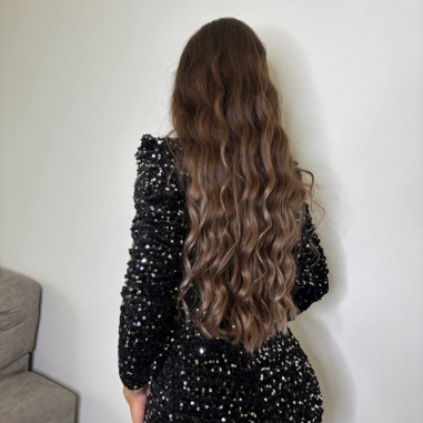 VESTIDO FRUNCIDO LENTEJUELAS