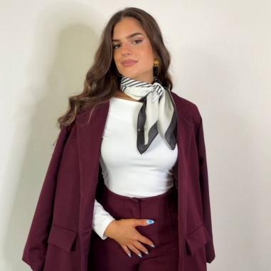 BLAZER LARGA VINO