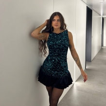 VESTIDO GLOBO LENTEJUELAS...