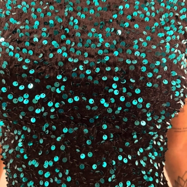 VESTIDO GLOBO LENTEJUELAS VERDE...