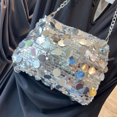 BOLSO FIESTA PLATA