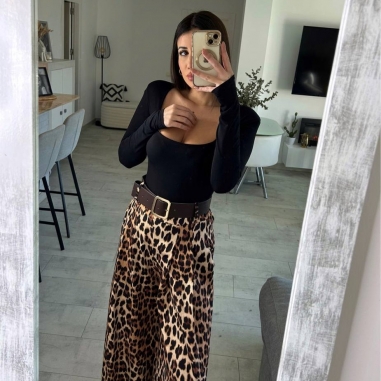 PREVENTA PANTALÓN PALAZZO ANIMAL PRINT