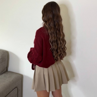 JERSEY TRENZADO VINO