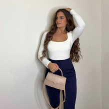 PANTALÓN TRAJE AJUSTADO MARINO 2