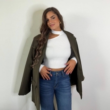 BLAZER LARGA VERDE CAQUI 2