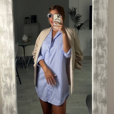 CAMISA VESTIDO RAYAS MARINERA