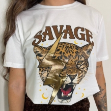 CAMISETA SAVAGE BLANCA